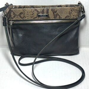 TUMI Crossbody Snakeskin & Leather Small Crossbody Bag Shoulder Bag Animal Print